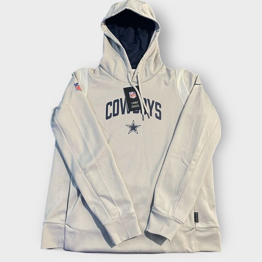 Nike Dallas Cowboys Sideline On-Field Therma Fit Pullover Hoodie Womens size M